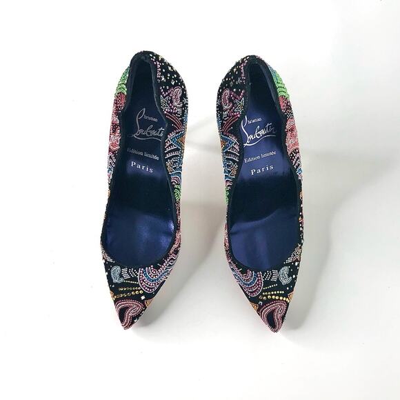 Chritian Louboutin Hot Chick Crystals Embellished Limited Edition Pumps 36.5 - Picture 2 of 11